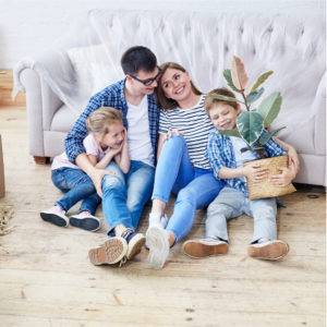 tidying up a messy home with young children